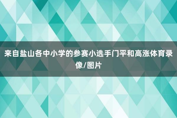 来自盐山各中小学的参赛小选手门平和高涨体育录像/图片