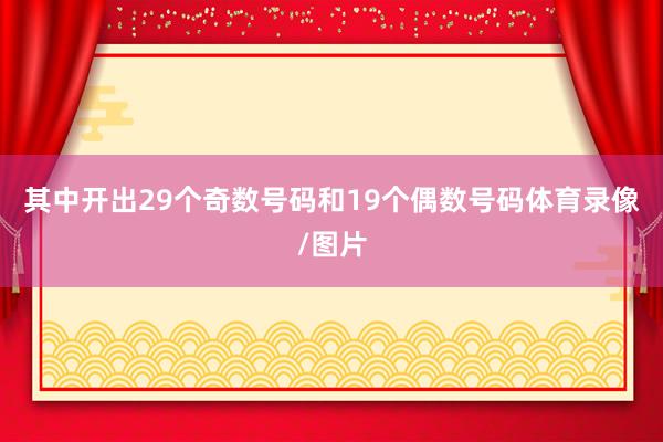 其中开出29个奇数号码和19个偶数号码体育录像/图片