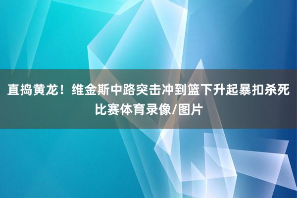 直捣黄龙！维金斯中路突击冲到篮下升起暴扣杀死比赛体育录像/图片